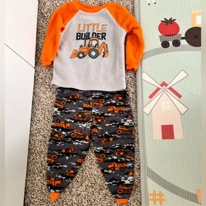 12m baby boy fleece pajamas outfit.